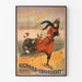 Vintageposter Patin-Bicykeln Richard-Choubersky för väggdekoration