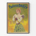 Vintageposter av Paulette Darty i historisk kostym