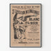 Vintageposter för internationell utställning av vitt och svart i Paris 1888