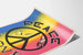 Poster Peace Love retrofärgad för väggdekoration vintage