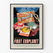Dekorativ poster av exoplaneten 51 Pegasi b vintage