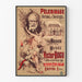 Vintageposter av pilgrimsfärd till Victor Hugo-museet