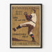 Vintageposter av basebollmatchen Pennsylvania mot Georgetown