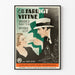 Vintage filmposter Ett Farligt Vittne - Retro väggdekoration