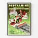 Vintageposter Peptalmine - Retro väggdekoration för hälsa och välbefinnande