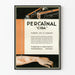 Vintageposter Percainal CIBA - Retro farmaceutisk väggdekoration