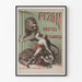 Vintageposter Pezon Brutus och Flambeau - Djurmotiv för väggdekoration