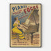 Vintageposter Pianos Focké guldmedalj Paris 1889