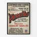 Vintageposter Pinocchio skolteater Leuzinger High School