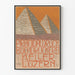 Vintage dekorativ poster pyramider Buchdruckerei Keller Luzern