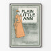 Vintageposter Plain Little Ann i grafisk harmoni