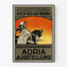 Vintageaffisch från österrikisk utställning Adria 1913