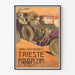 Vintageposter för Automobilservice Trieste Abbazia