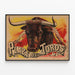 Vintageposter för Plaza de Toros dekorativ — inramlat konstverk på väggen