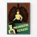 Vintageposter Pneumogéine Renard för medicinsk väggdekoration