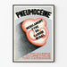 Vintageposter för Pneumogéine – hjärt- och njurmottagning