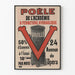 Vintageposter av Viville Akademins hydrauliska stängningskamin