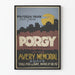 Vintageaffisch teater Porgy - Retro väggdekoration
