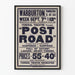 Vintage teaterposter « Post Road » Federal Theatre