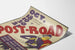 Vintageposter Post Road för retro väggdekoration