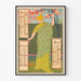 Poster Kalender 1897 Kvartal januari till mars - Vintage väggdekoration