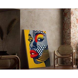 Tableau Pop Art - Visage Pop | Reproduction Tableau Décoration murale affiche copie