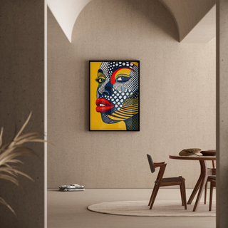 Tableau Pop Art - Visage Pop | Reproduction Tableau Décoration murale affiche copie
