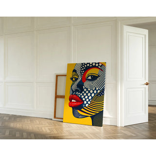 Tableau Pop Art - Visage Pop | Reproduction Tableau Décoration murale affiche copie