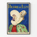 Vintageposter Poudre de Luzy elegant väggdekoration