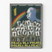 Vintage polsk propagandaposter om arbete och nationellt engagemang