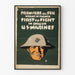 Militär poster US Marines Första skottet - Vintage väggdekoration
