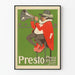Vintageposter Presto Phonogramm GmbH Berlin väggdekoration