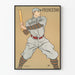 Vintageposter av baseballspelare Princeton