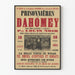 Vintageposter av Fångna kvinnor i Dahomey - Historisk väggdekoration
