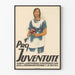 Vintageposter för Pro Juventute för skydd av schweiziska skolelever