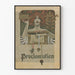 Vintageaffisch Proklamation - Art Nouveau-illustration för väggdekoration