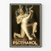 Vintageposter Psothanol - Antik medicin väggdekoration