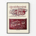 Vintageposter Queen City Printing Ink Co. Skarp röd
