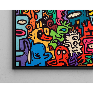 Tableau Pop Art - Univers des Figures | Reproduction Tableau Décoration murale affiche copie