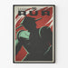 Affisch teater R.U.R. - Vintage väggdekoration med robottema
