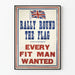 Vintage militär dekorativ poster med brittisk flagga