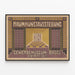 Vintageposter för utställning inom konstutställningsområdet vid Gewerbemuseum i Basel 1909 — inramlat konstverk på väggen