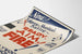 Vintage musikposter Ready Aim Fire väggdekoration