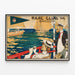 Vintageposter av Real Club de Barcelona - Nautisk väggdekoration — inramlat konstverk på väggen