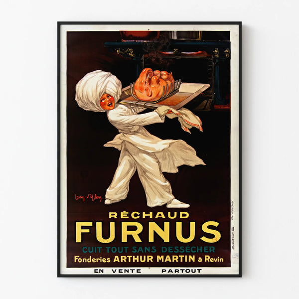 Vintageposter Furnus Värmare - Matlagning utan uttorkning