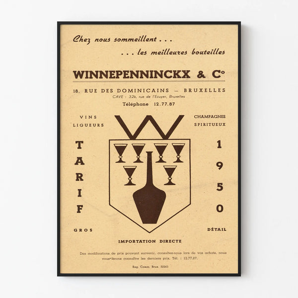 Vintage reklamposter för Maison Winnepenninckx - Retro väggdekoration