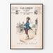 Vintageposter Plan-Commode Paris 1889 för väggdekoration