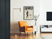 Vintagefiskeposter i svart och vitt