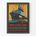 Vintageposter Red Star Line - Passagerarfartyg Belgenland