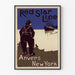 Vintageposter Red Star Line Antwerpen-New York